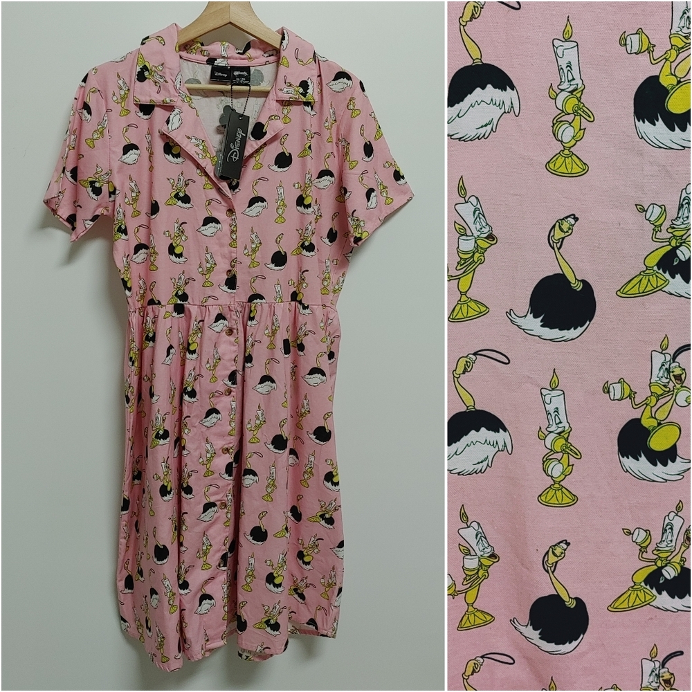 Pink Disney Women Mini Dress
